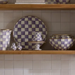 Violet Check Creamer