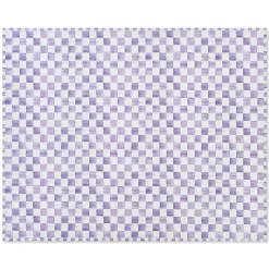 Violet Checkered 8' x 10' Washable Rug