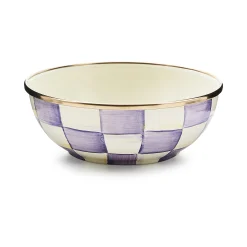 Violet Check Everyday Bowl