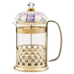 Violet Check French Press