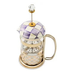 Violet Check French Press
