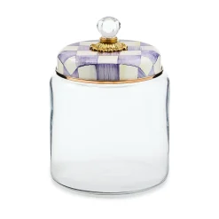 Violet Check Large Kitchen Canister