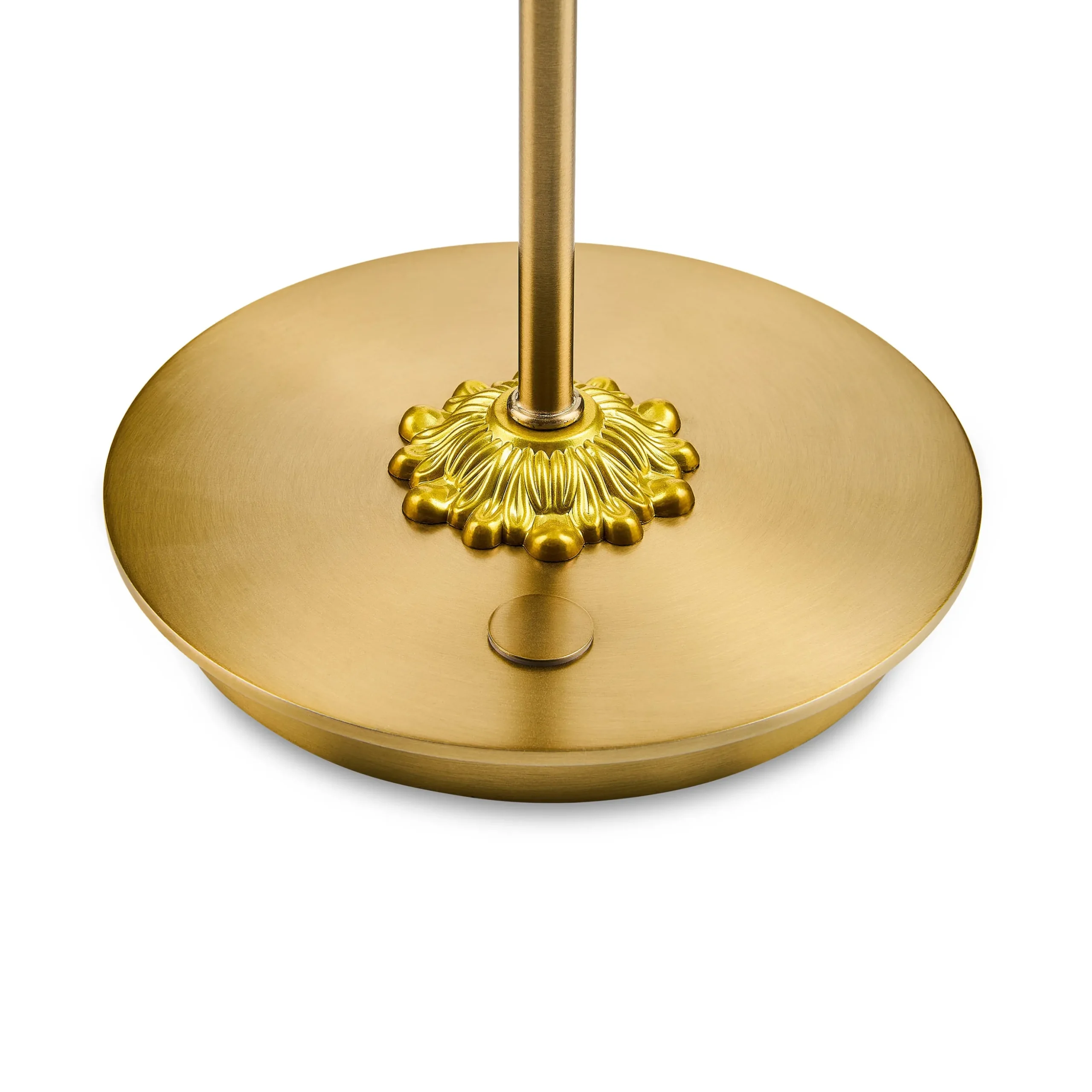 Violet Check LED Rechargeable Disk Table Lamp