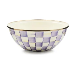 Violet Check Medium Everyday Bowl