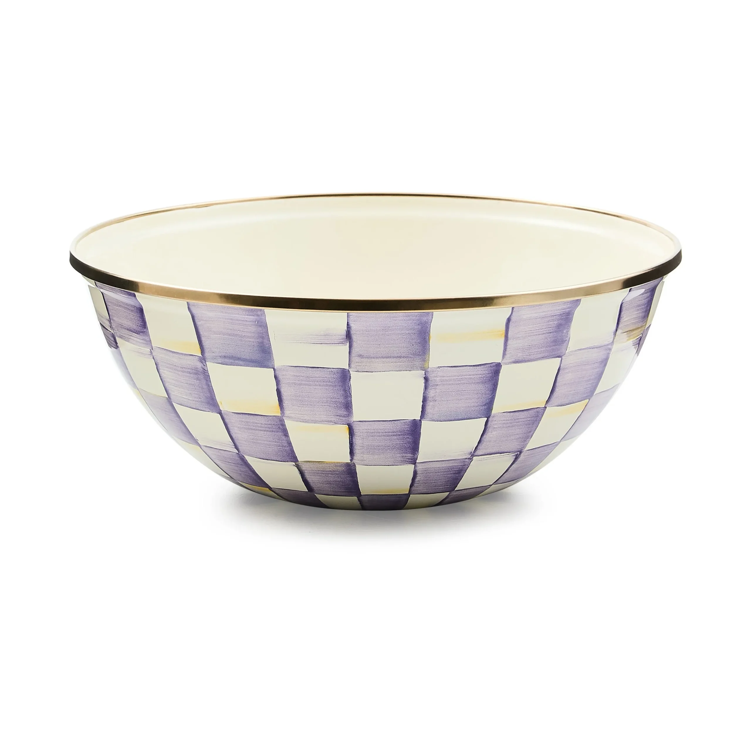 Violet Check Medium Everyday Bowl