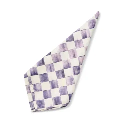 Violet Check Napkin