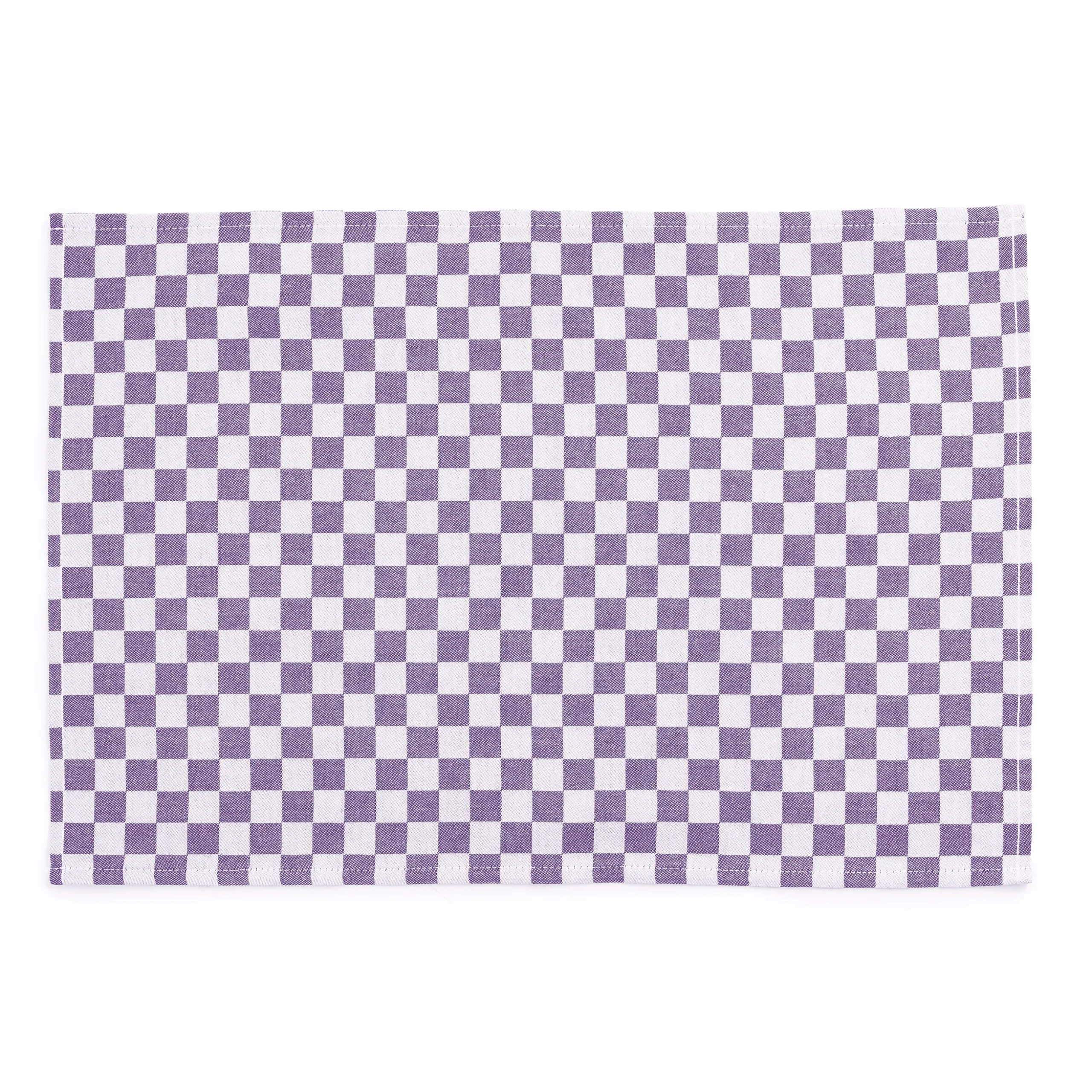 Violet Check Placemat, Set of 4