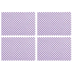 Violet Check Placemat, Set of 4