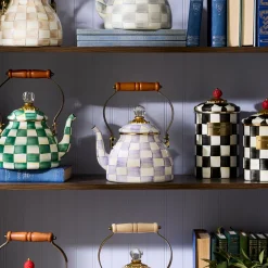 Violet Check 2 Quart Tea Kettle