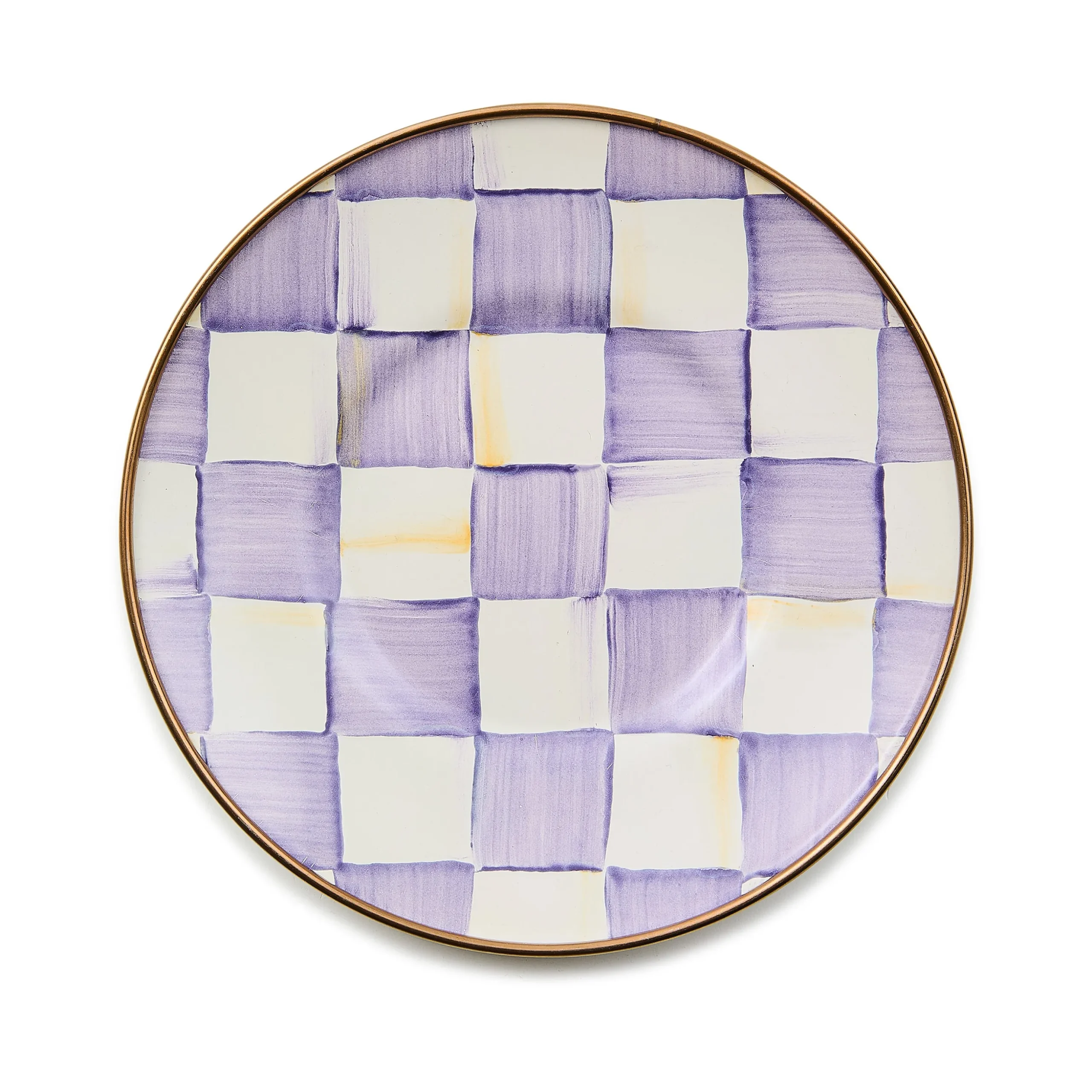 Violet Check Saucer