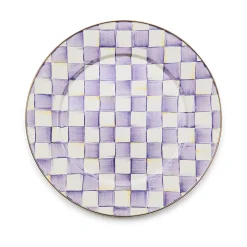 Violet Check Serving Platter