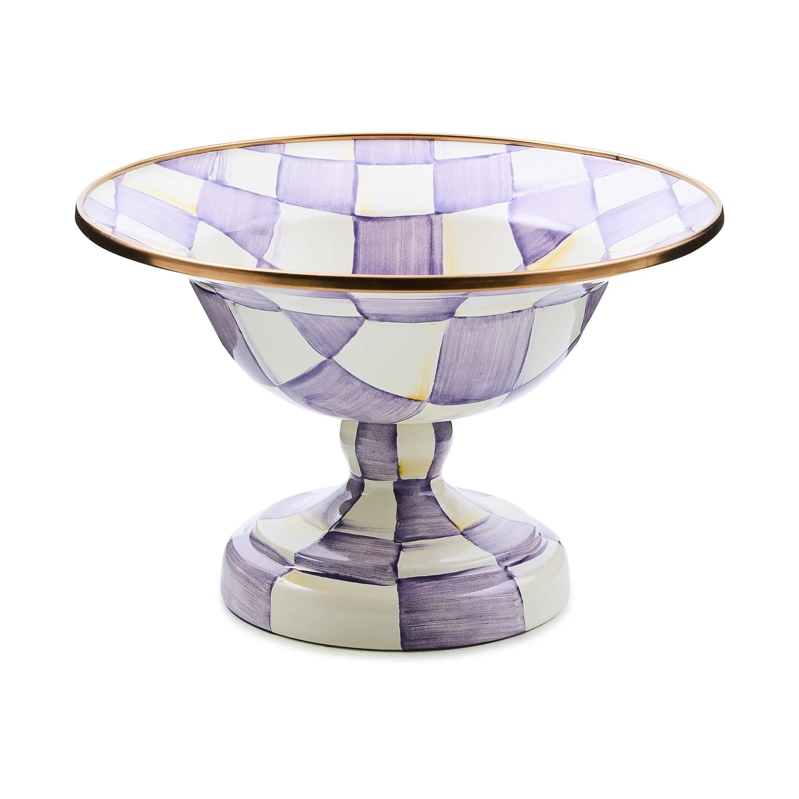 Violet Check Small Compote