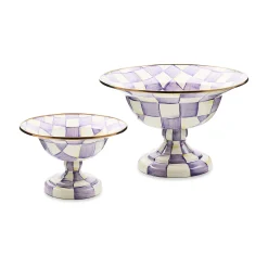 Violet Check Small Compote