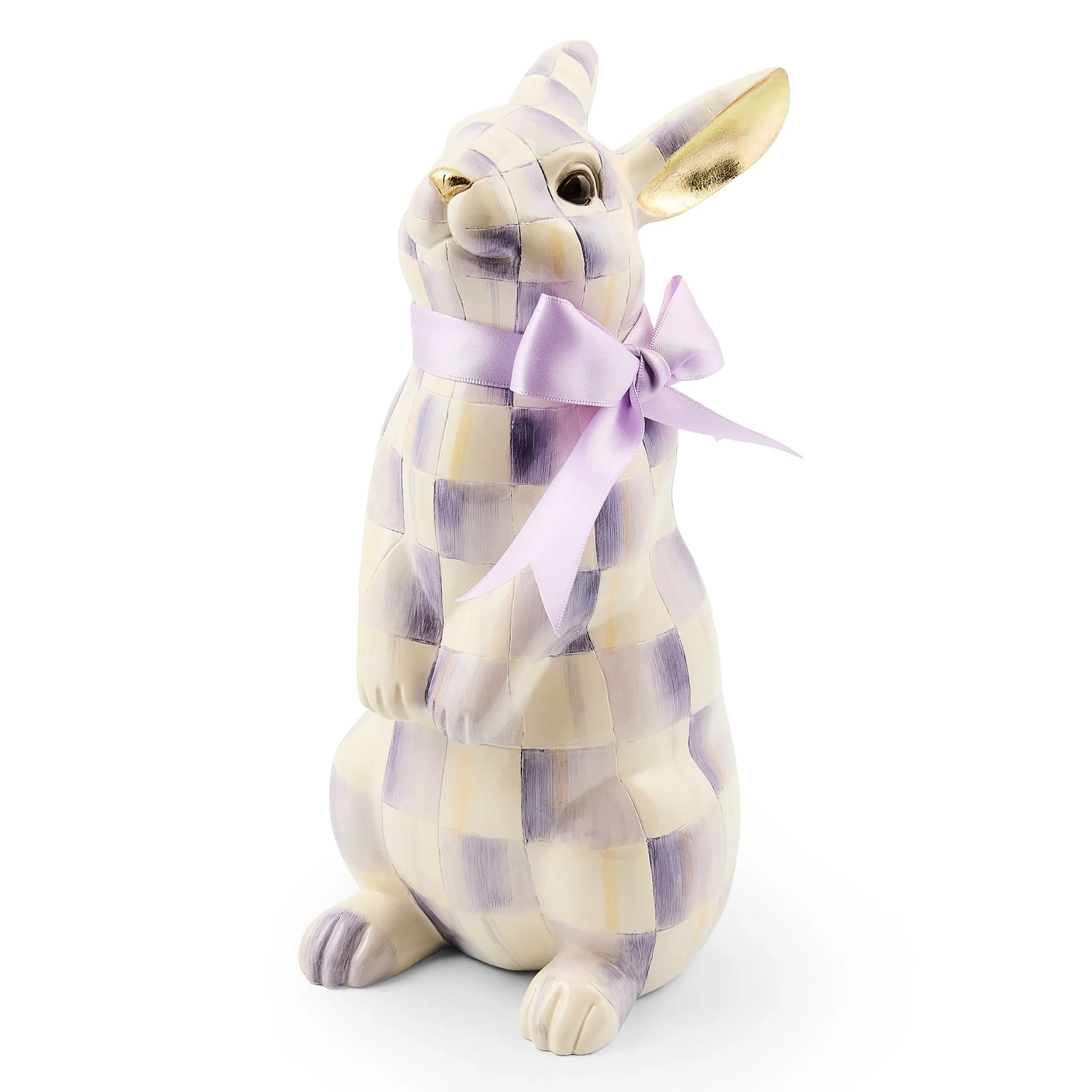 Violet Check Standing Bunny