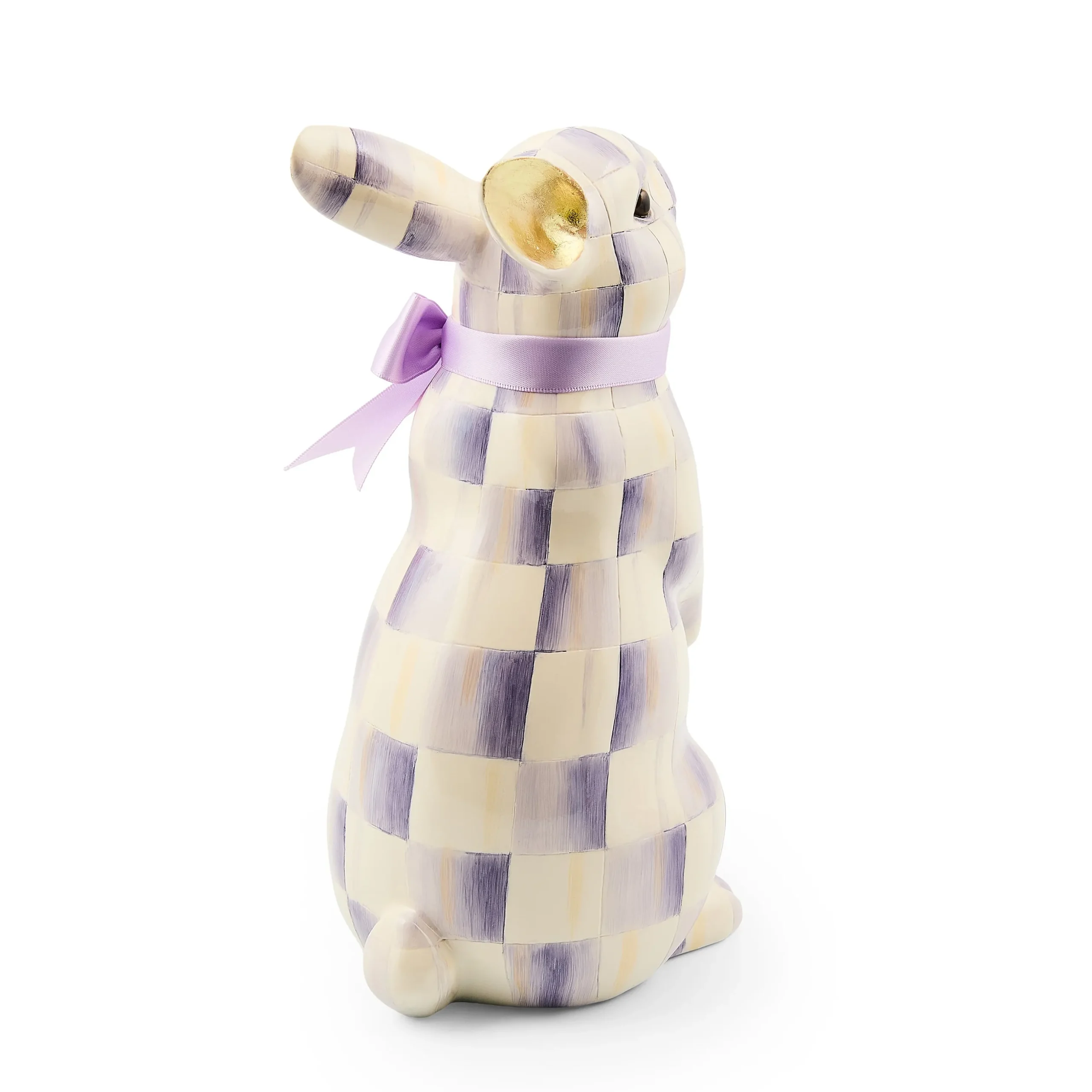 Violet Check Standing Bunny