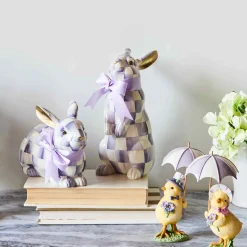 Violet Check Standing Bunny