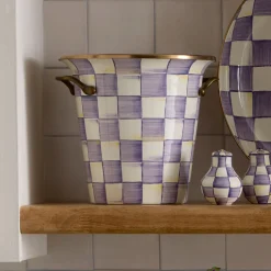 Violet Check Wine Cooler