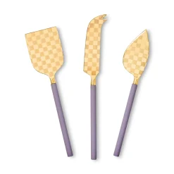 Violet Cheese Knife Set