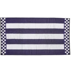 Violet Stripe Bath Towel