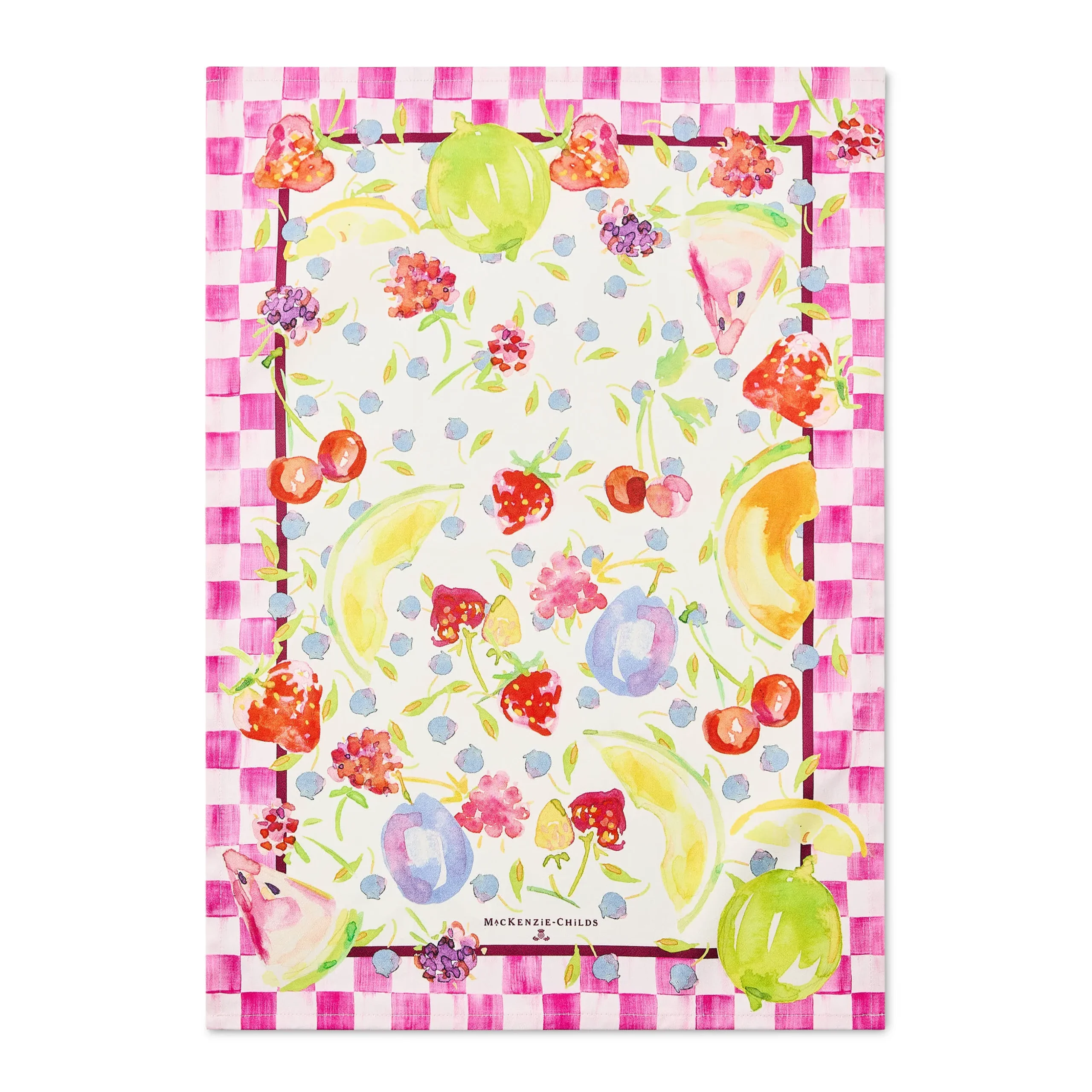 Watercolor Fruit Printed Dish Towel