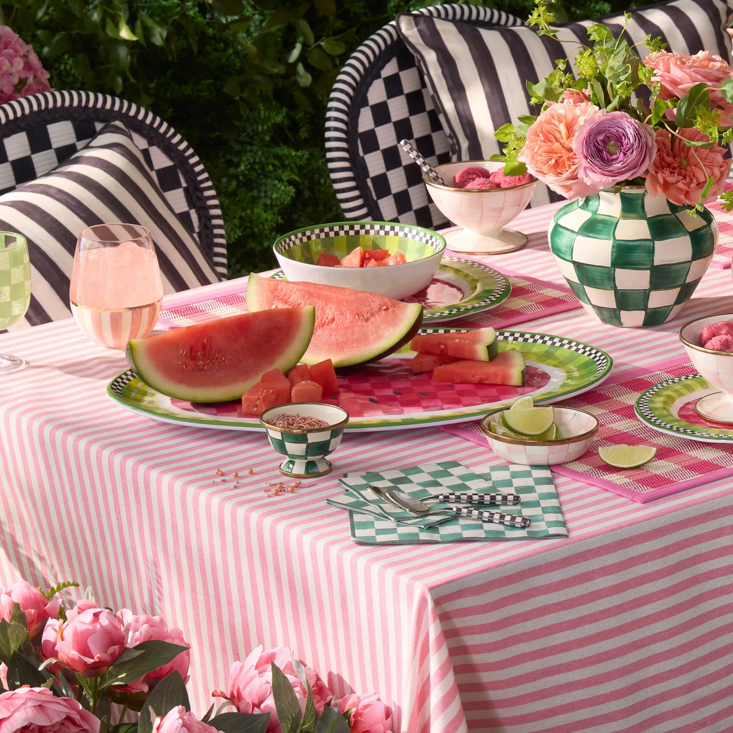 Watermelon Melamine Oval Platter