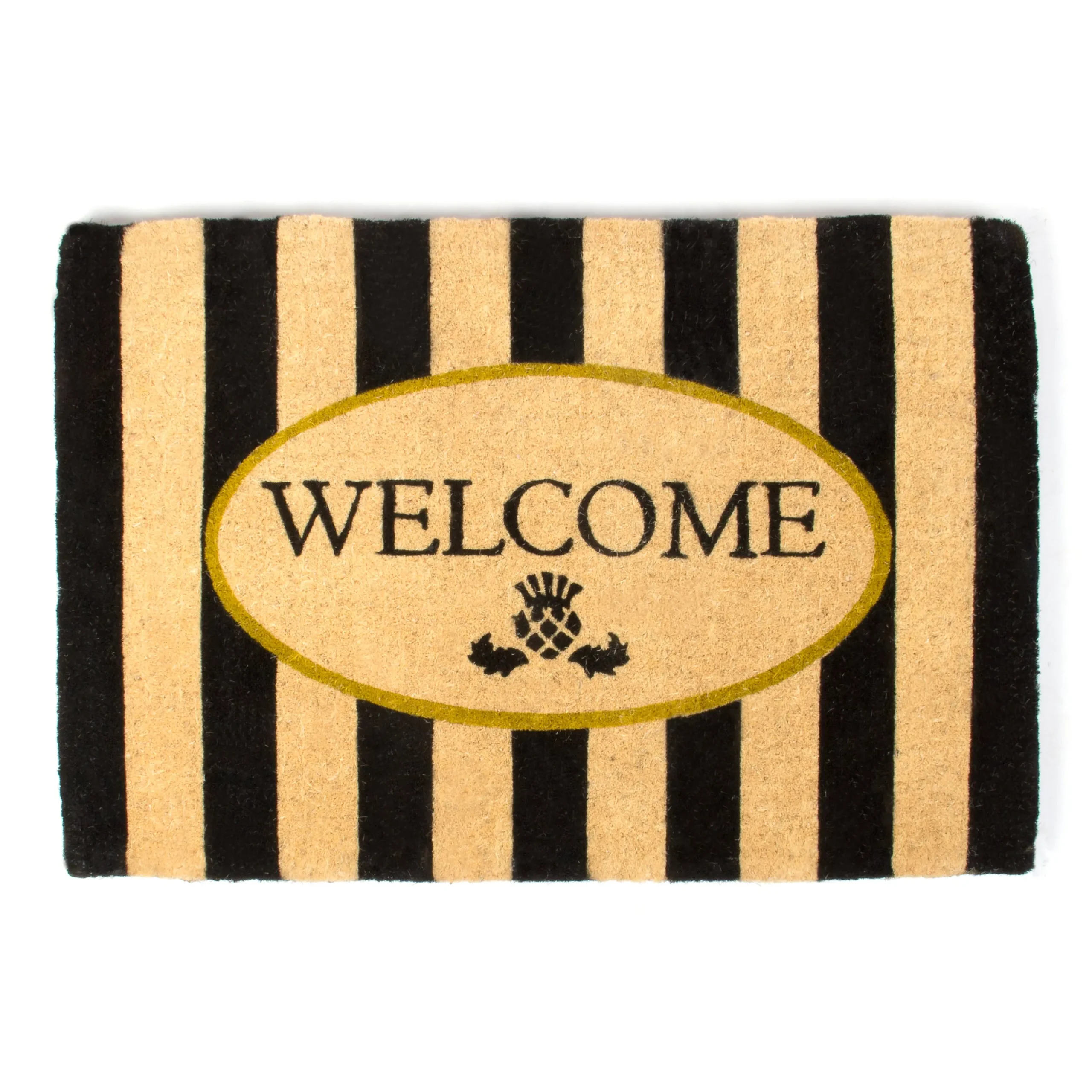 Welcome Awning Stripe Entrance Mat