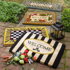Welcome Awning Stripe Entrance Mat