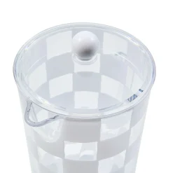 White Check Acrylic Pitcher