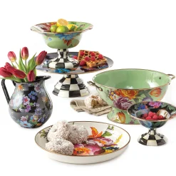 White Flower Market Abundant Bowl