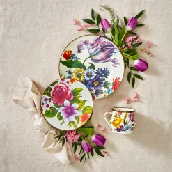 White Flower Market Mug