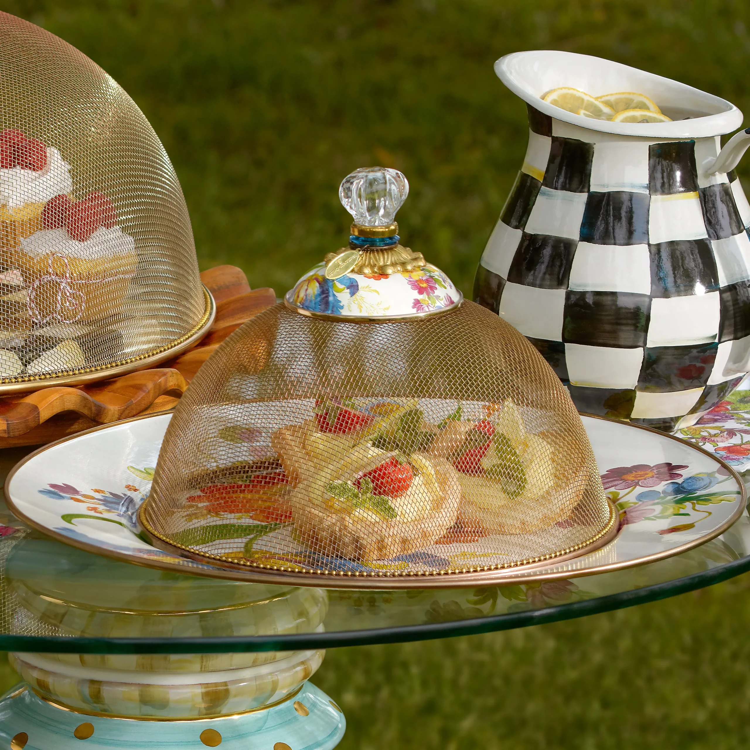 White Flower Market Serving Platter