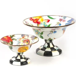 White Flower Market Small Compote