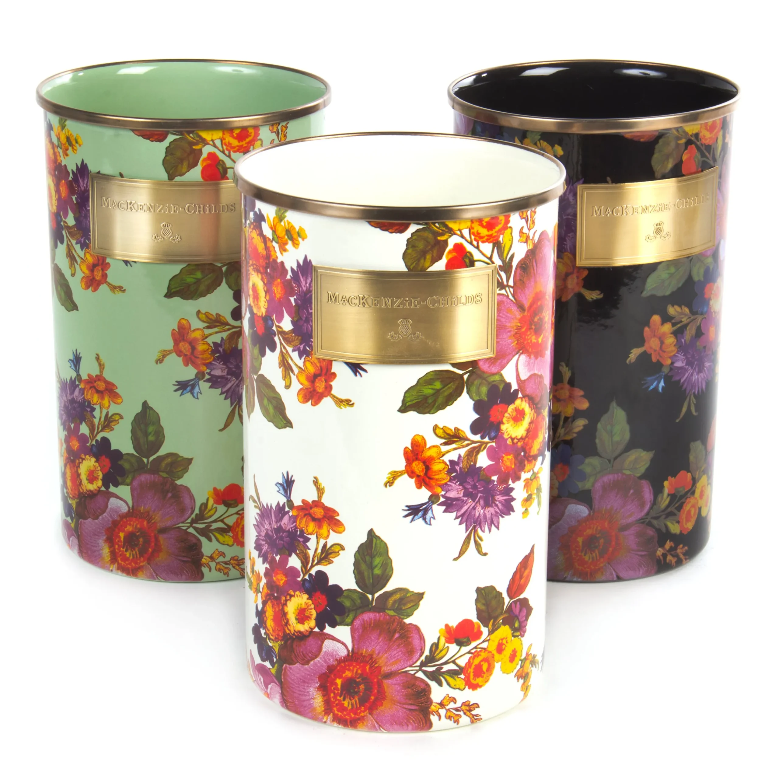 White Flower Market Utensil Holder