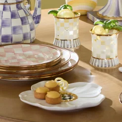 White Rabbit Ceramic Dessert Plates, Set of 4