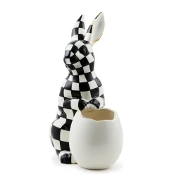 White Rabbit Ceramic Large Bunny Vase