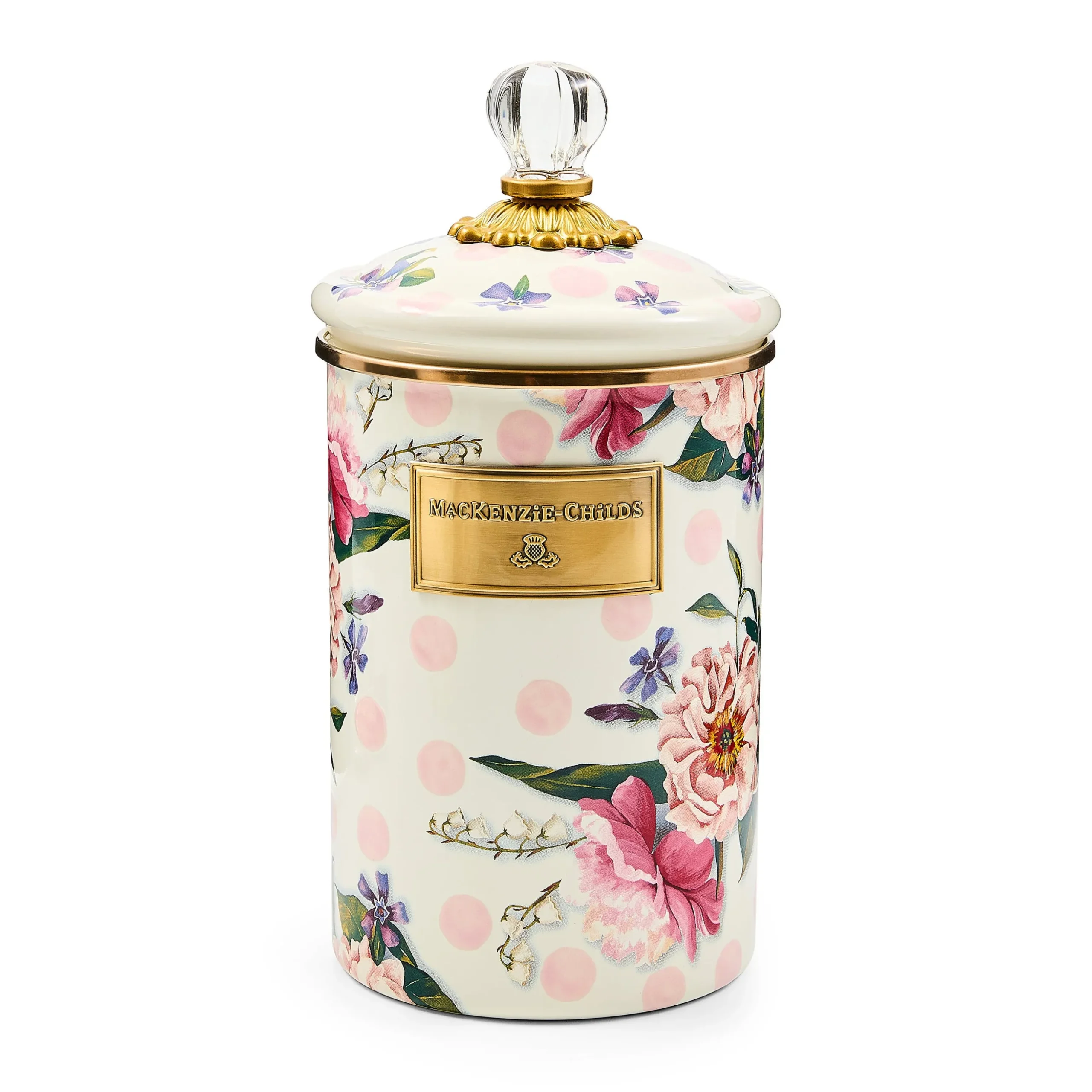 Wildflowers Pink Large Canister