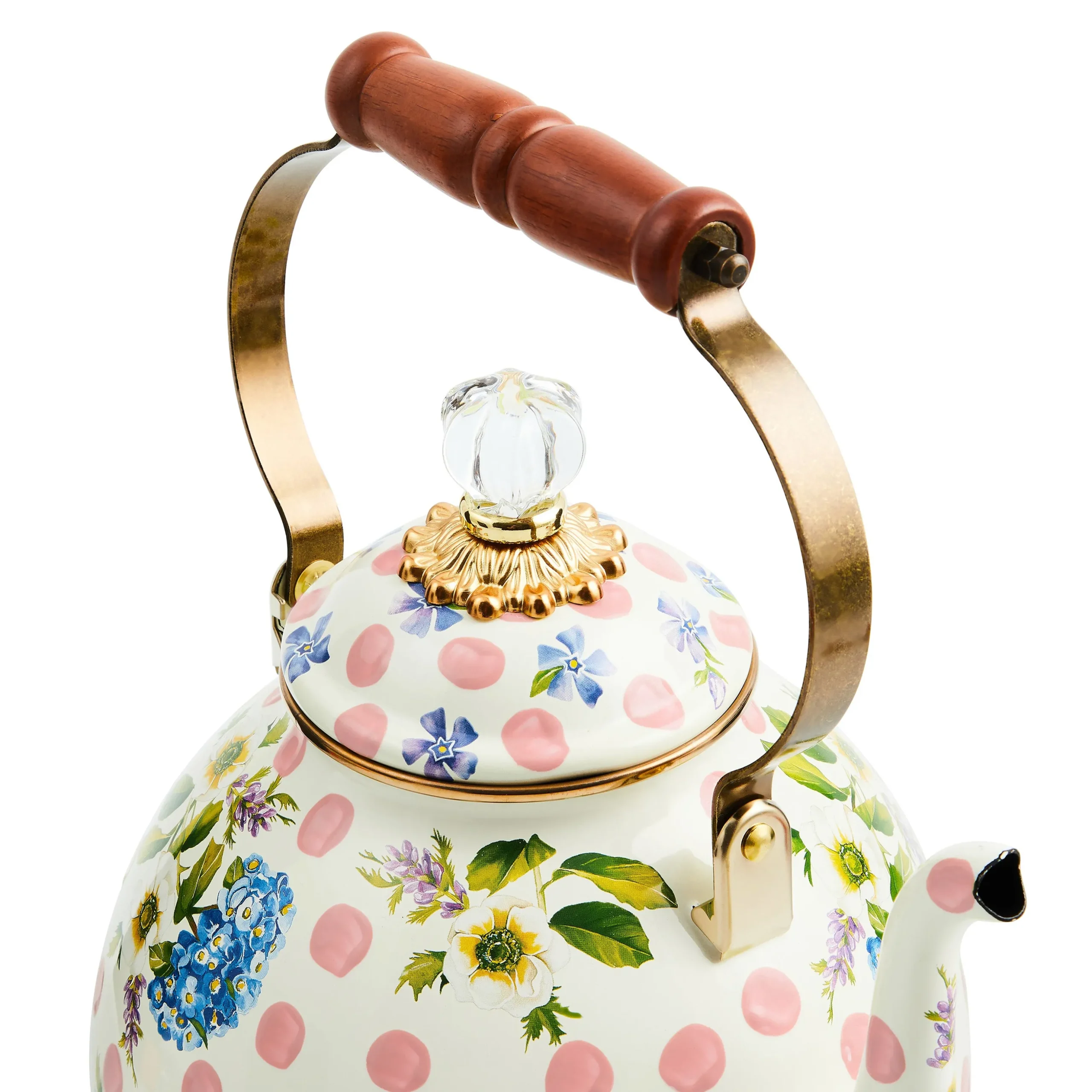 Wildflowers Pink 3 Qt. Tea Kettle