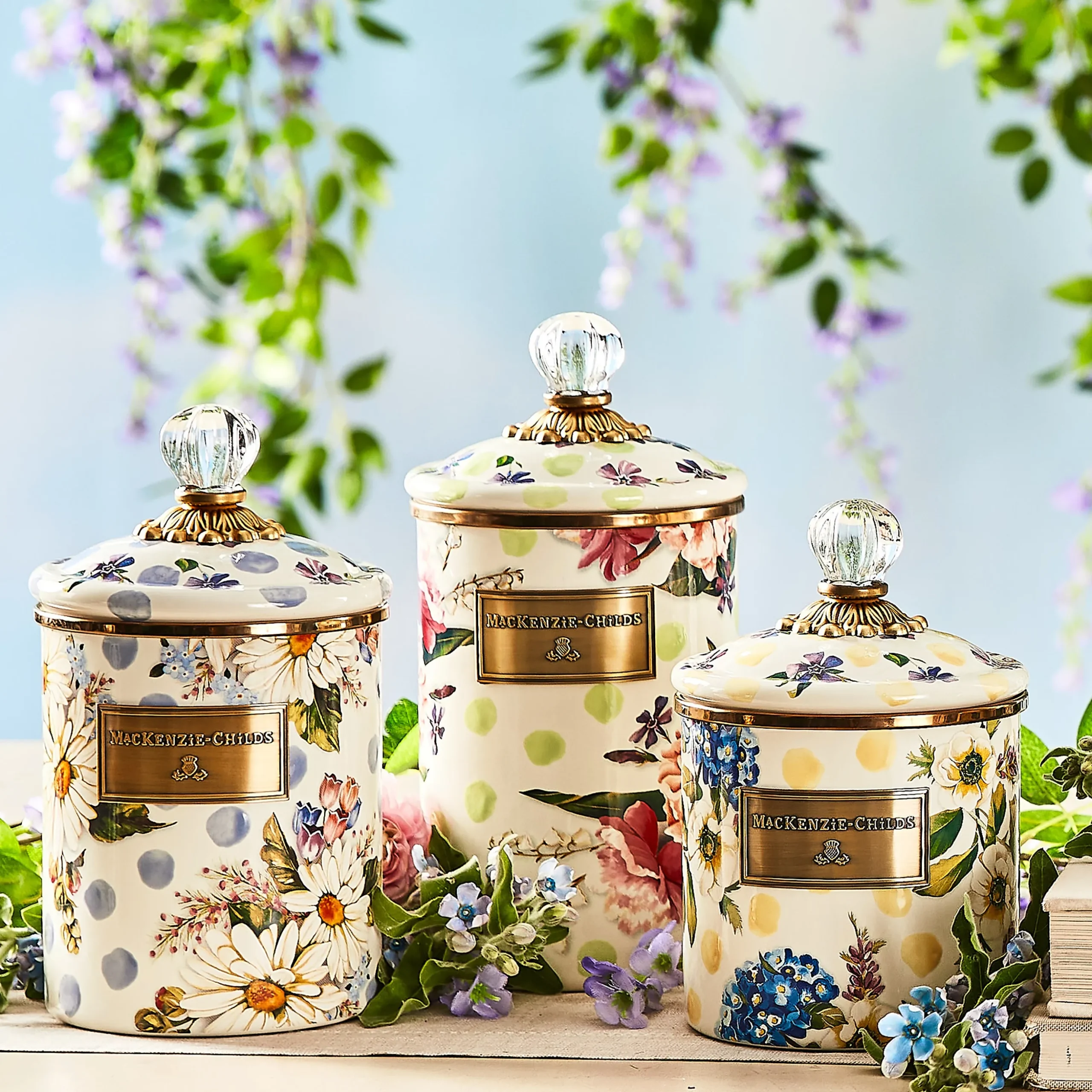 Wildflowers Yellow Small Canister