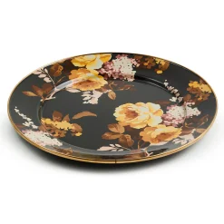 Wild Rose Brown Charger Plate
