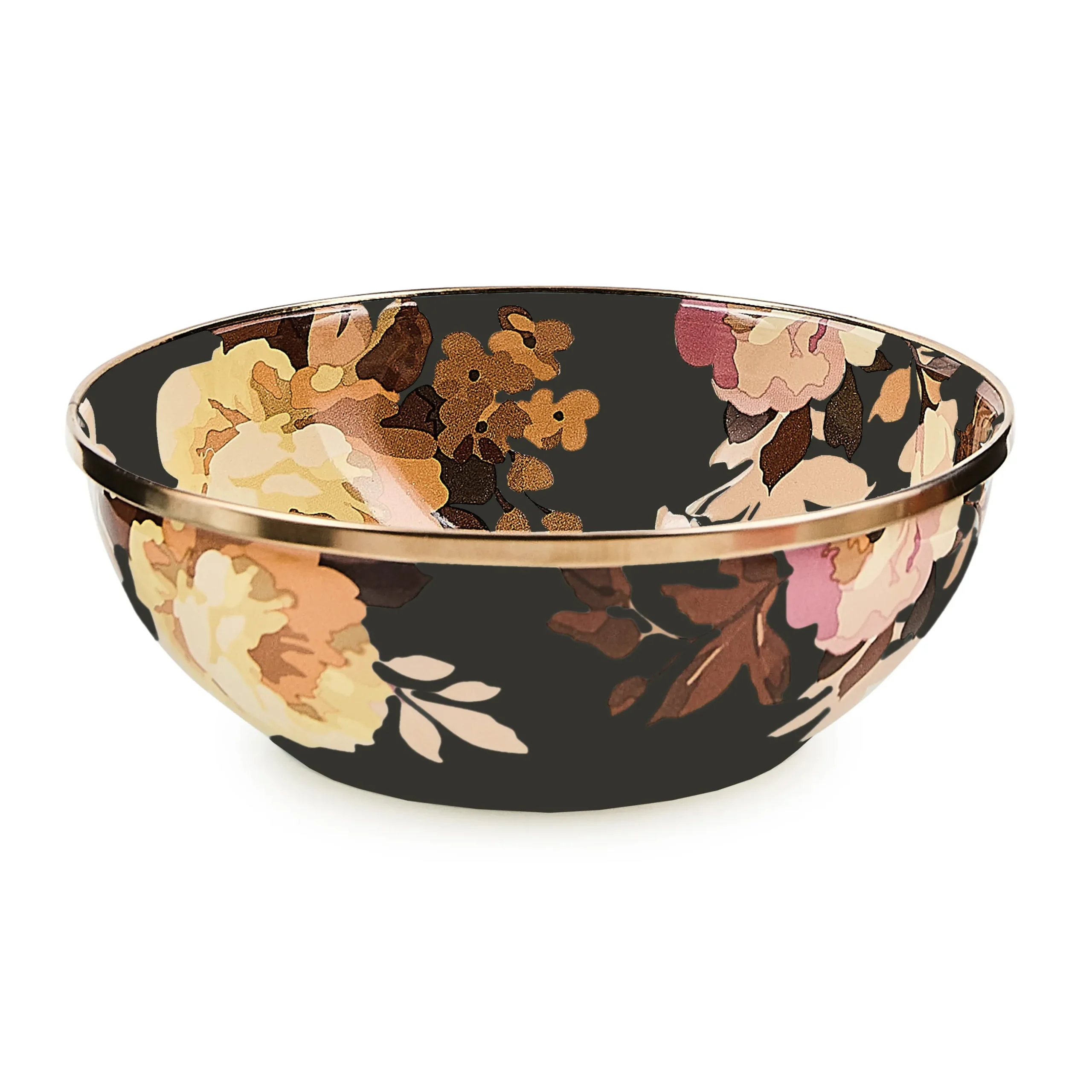 Wild Rose Brown Everyday Bowl