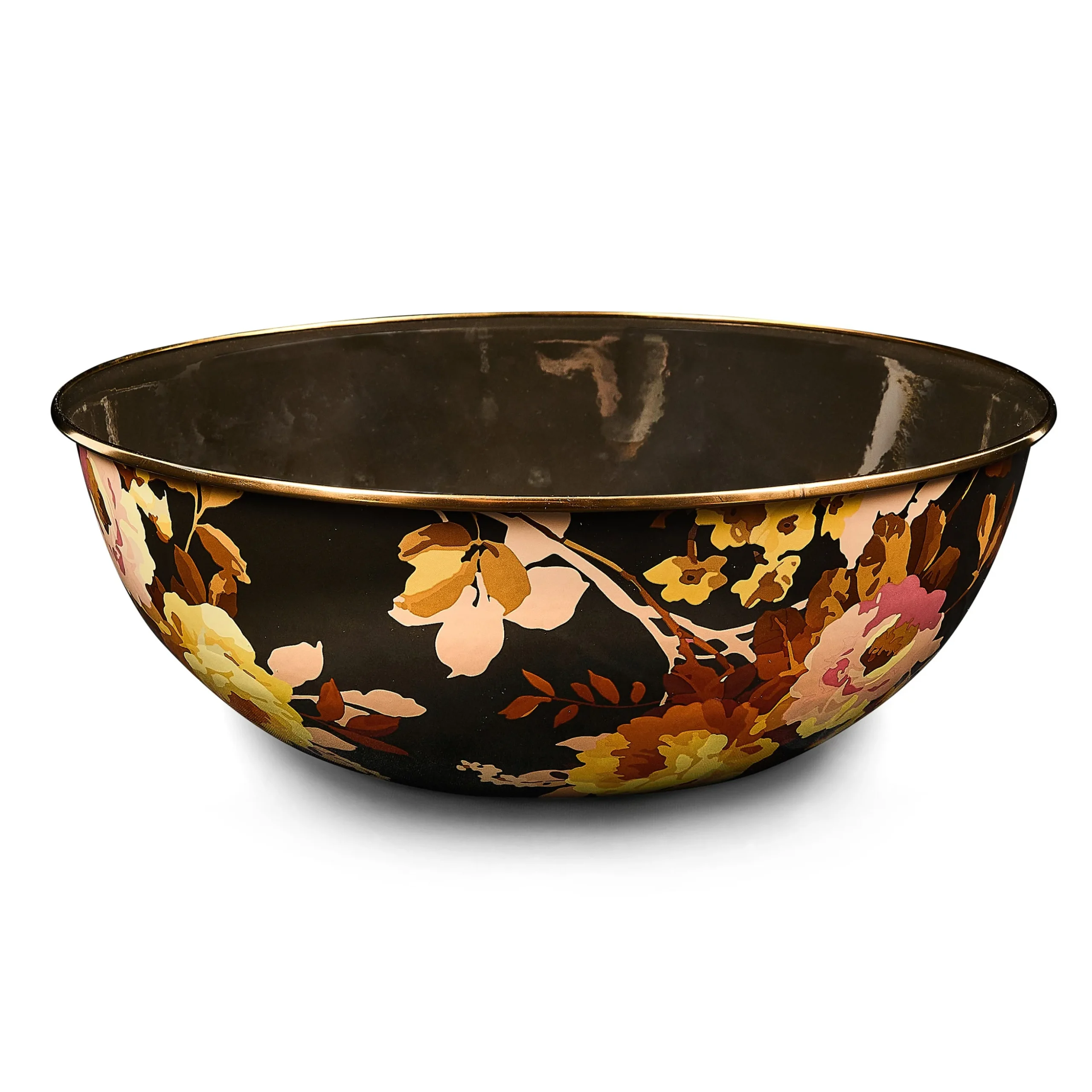 Wild Rose Brown Extra Large Everyday Bowl