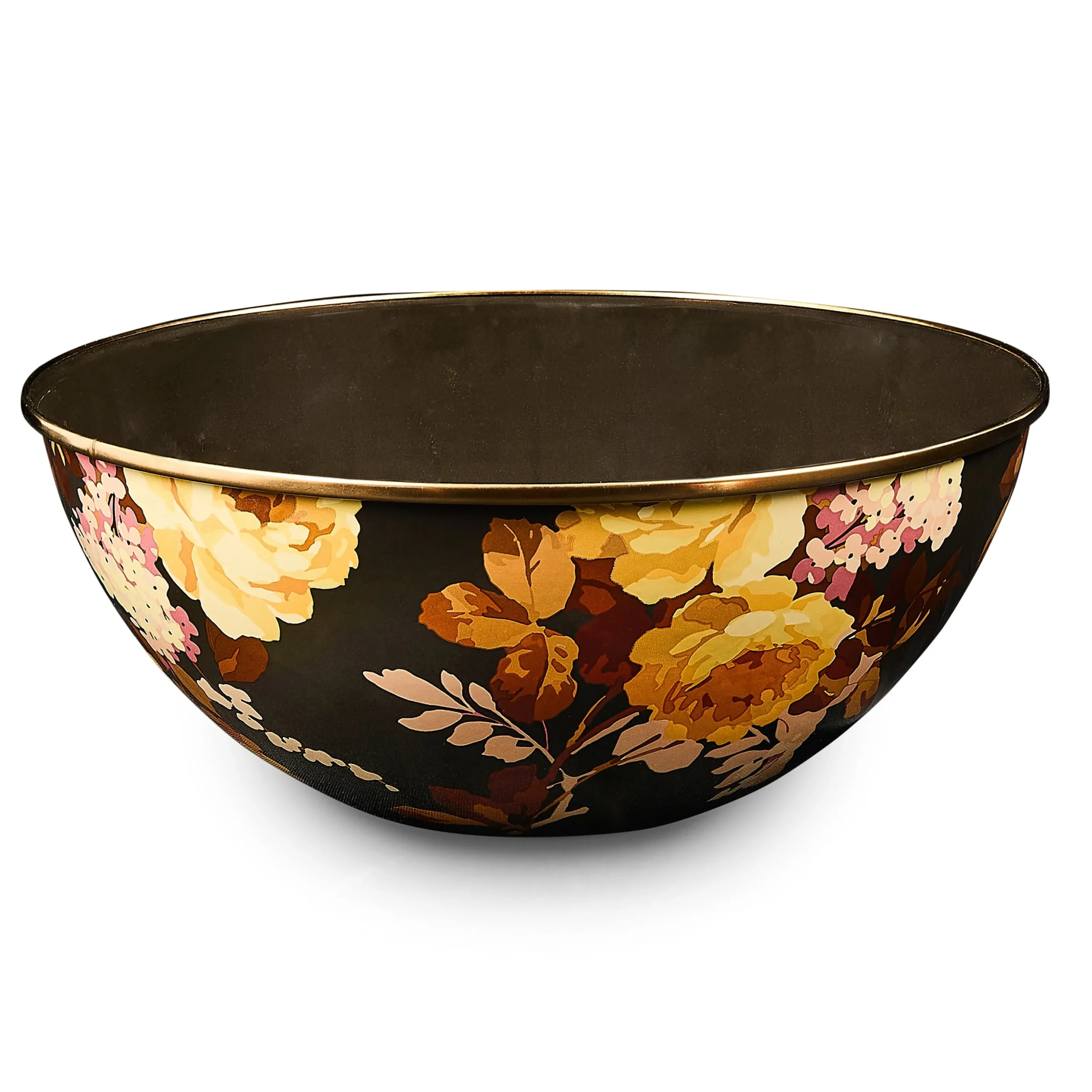 Wild Rose Brown Large Everyday Bowl