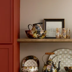 Wild Rose Brown Large Everyday Bowl