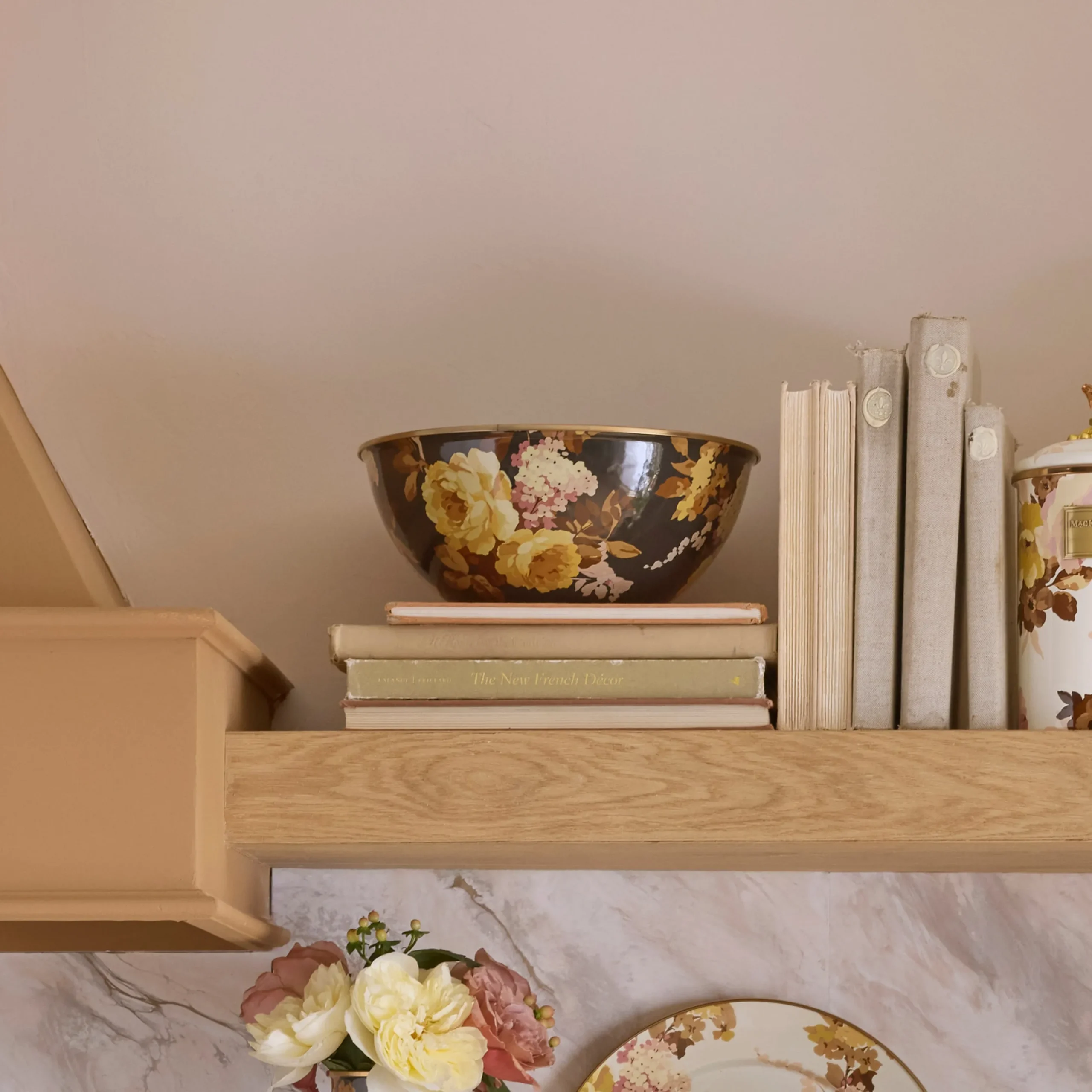 Wild Rose Brown Medium Everyday Bowl