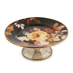 Wild Rose Brown Mini Pedestal Platter