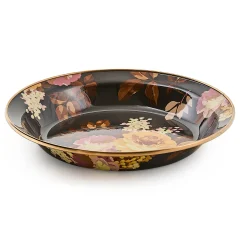 Wild Rose Brown Pie Plate