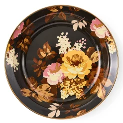 Wild Rose Brown Pie Plate