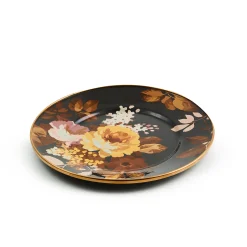 Wild Rose Brown Salad Plate