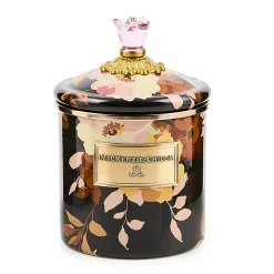 Wild Rose Brown Small Canister
