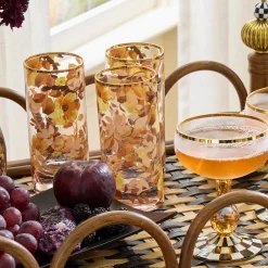 Wild Rose Highball Glass, Set of 4